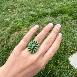 Green turquoise ring