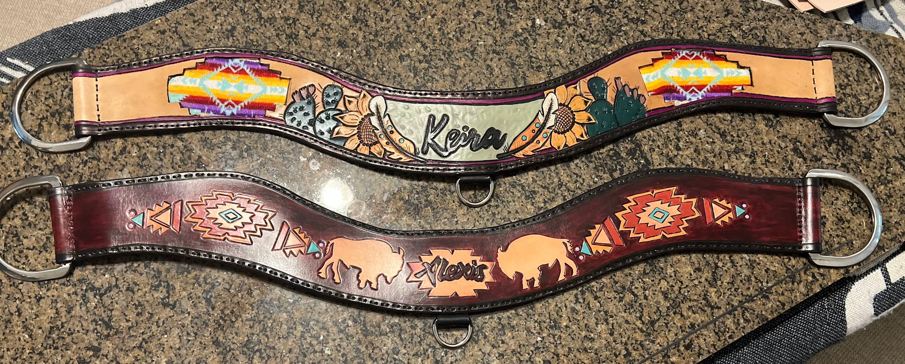 Tooled Leather Tripping Collars Breast Collars Custom Etsy