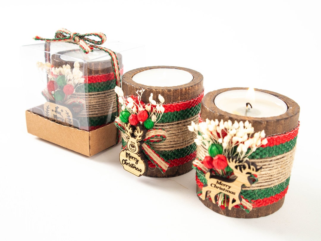 Christmas Personalized Candle Favors Christmas Gifts Etsy UK