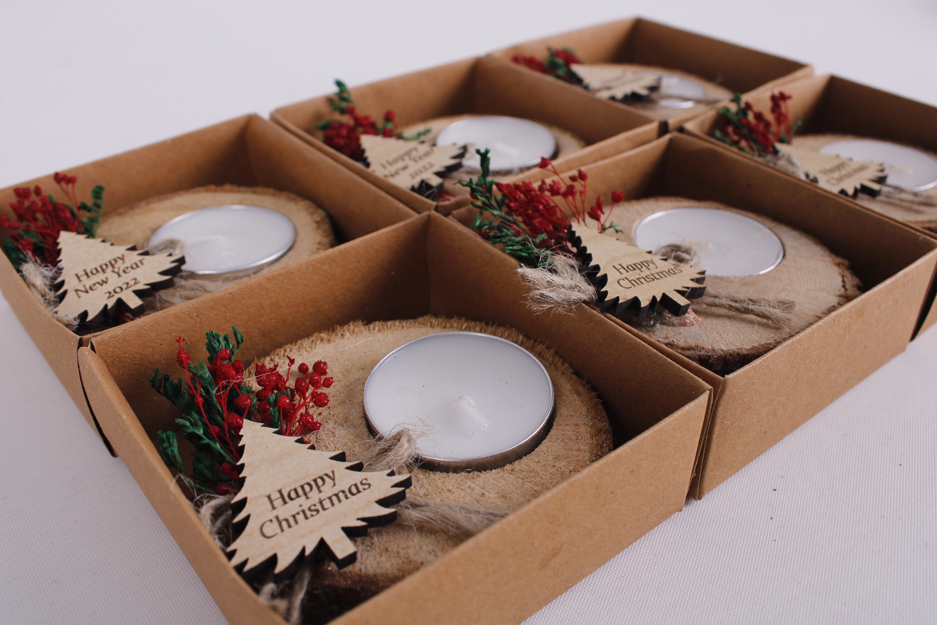 Christmas Personalized Candle Favors Christmas Gifts Etsy UK