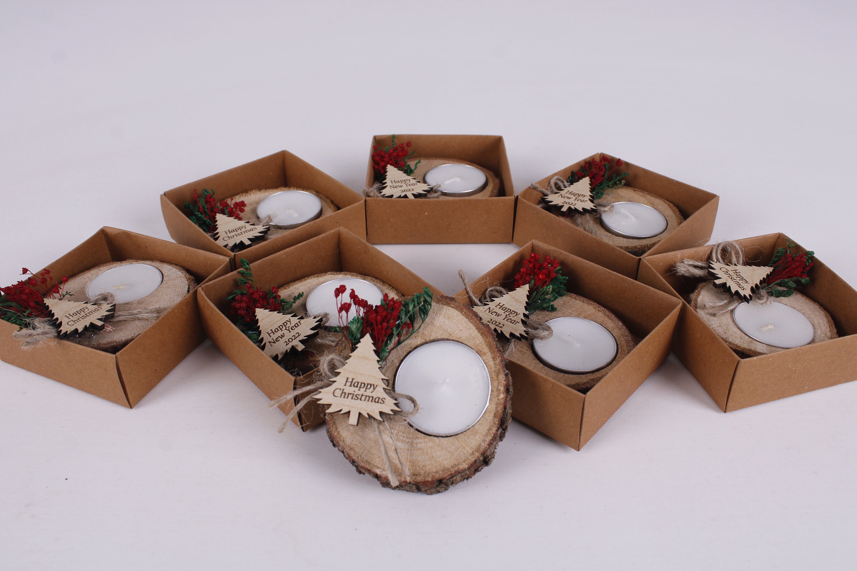 Christmas Personalized Candle Favors Christmas Gifts Etsy UK