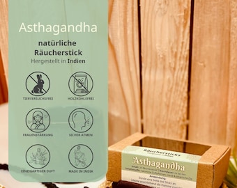 Bastoncini di incenso indiano (bastoncini dhoop) – Profumo Asthagandha – Naturale e senza carbone – Confezione da 20 bastoncini |