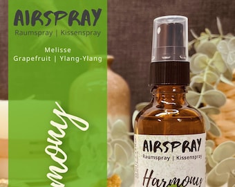 Harmony Spray Large (50 ml) – Spray corpo alla melissa e ylang ylang | Spray naturale per ambienti per yoga, meditazione o relax