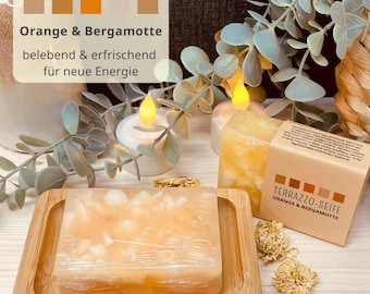 Sapone fatto in casa al terrazzo all'arancia e bergamotto