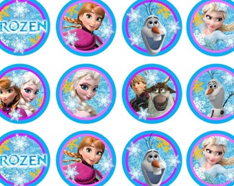 frozen cake topper printable etsy