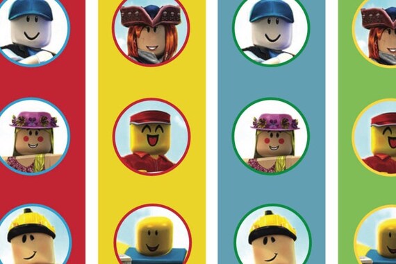 roblox cupcake toppers sticker instant download printable pdf etsy