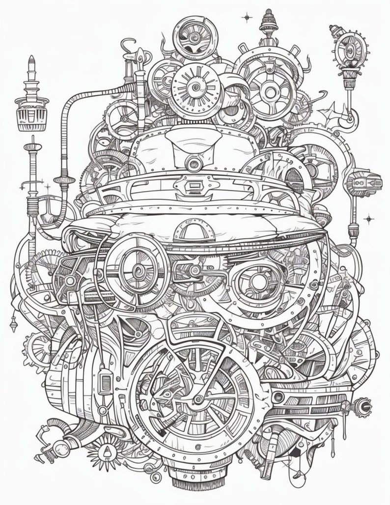 Steampunk Adult Coloring Book: Beautifully Detailed Greek Mythology ...