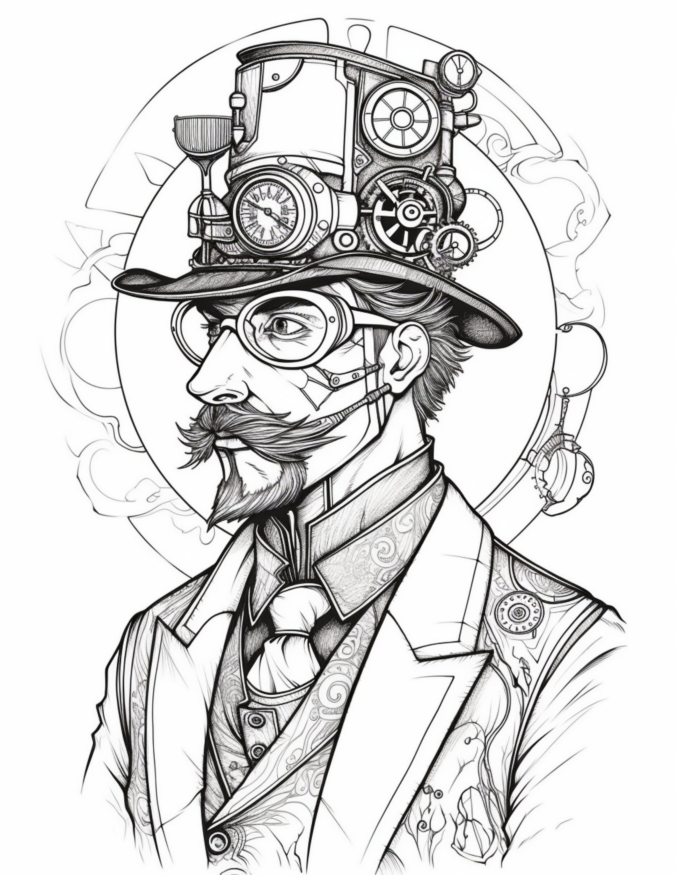 Steampunk Adult Coloring Book: Beautifully Detailed Greek Mythology ...