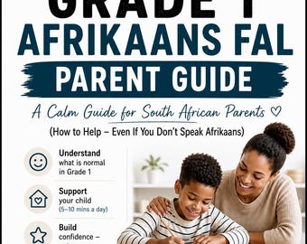 Niveau 1 Afrikaans FAL Foundations : Parler avant d’écrire – Un guide annuel calme et conforme aux normes CAPS à l’intention des parents