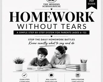 Des devoirs sans larmes : un système simple et progressif pour les parents (6-12 ans)