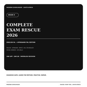 Grade 6 Complete Exam Rescue 2026 | CAPS South Africa | Maths English Afrikaans Science Social Sciences Life Skills