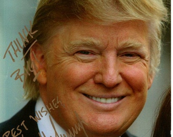 ドナルド・トランプのサイン入り8x10写真 - Etsy 日本
