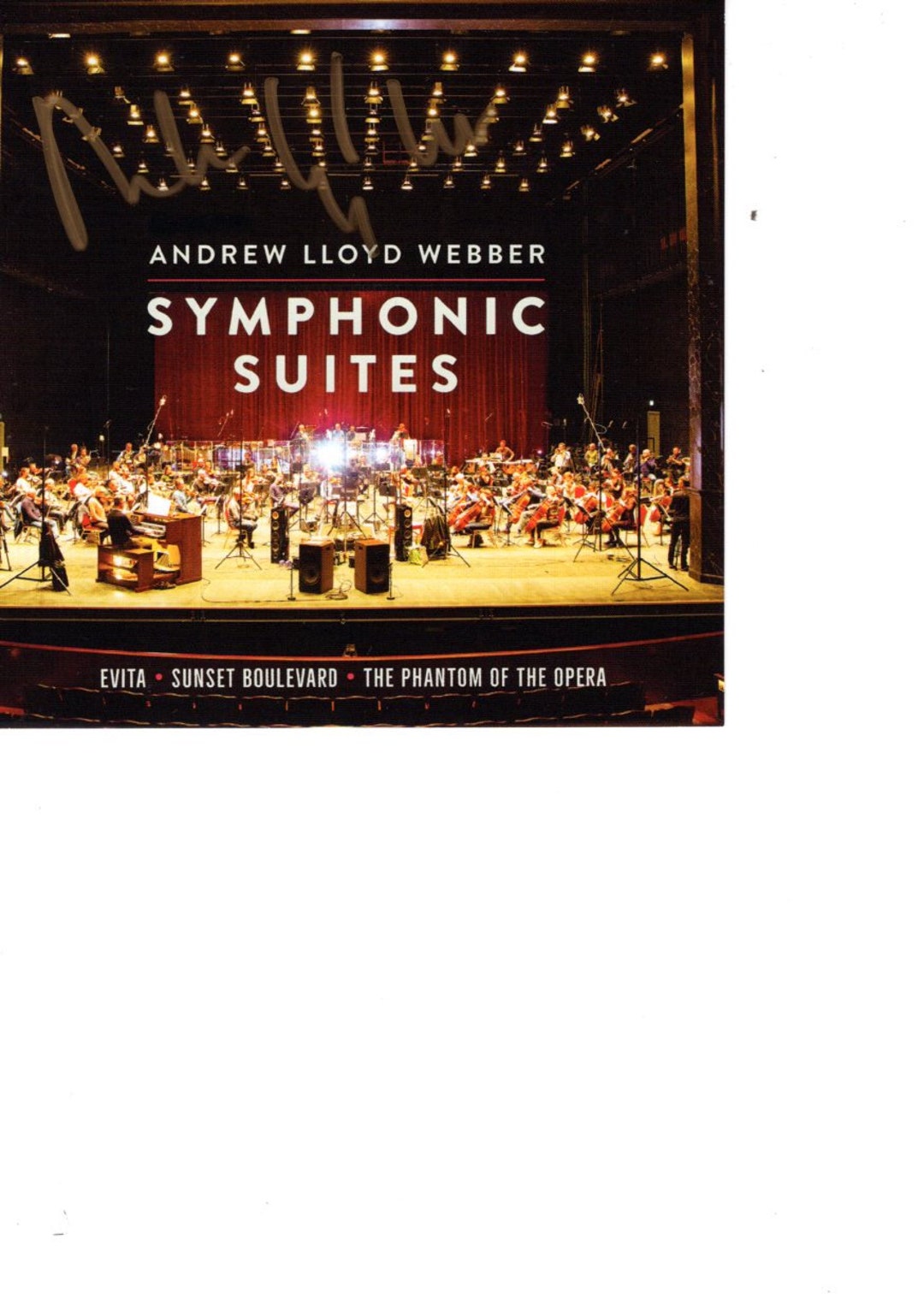 Andrew Lloyd Webber Signed Autographed Symphonic Suites CD Insert - Etsy