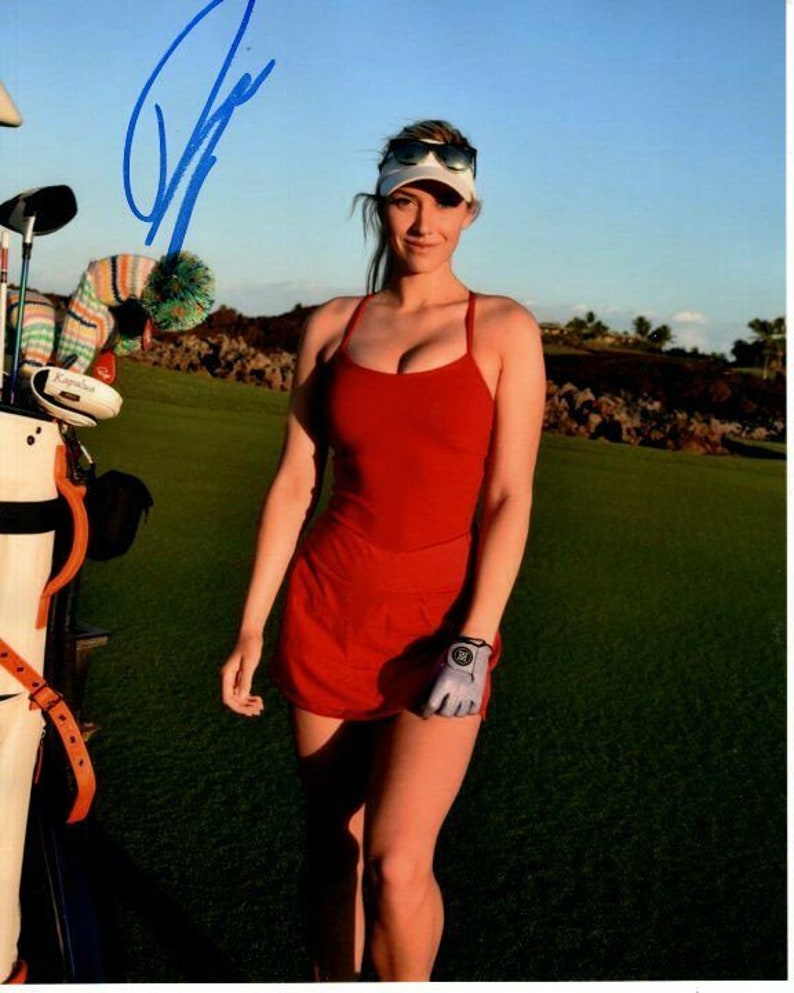 Paige Spiranac signed autographed 8x10 lpga golf photo image 1