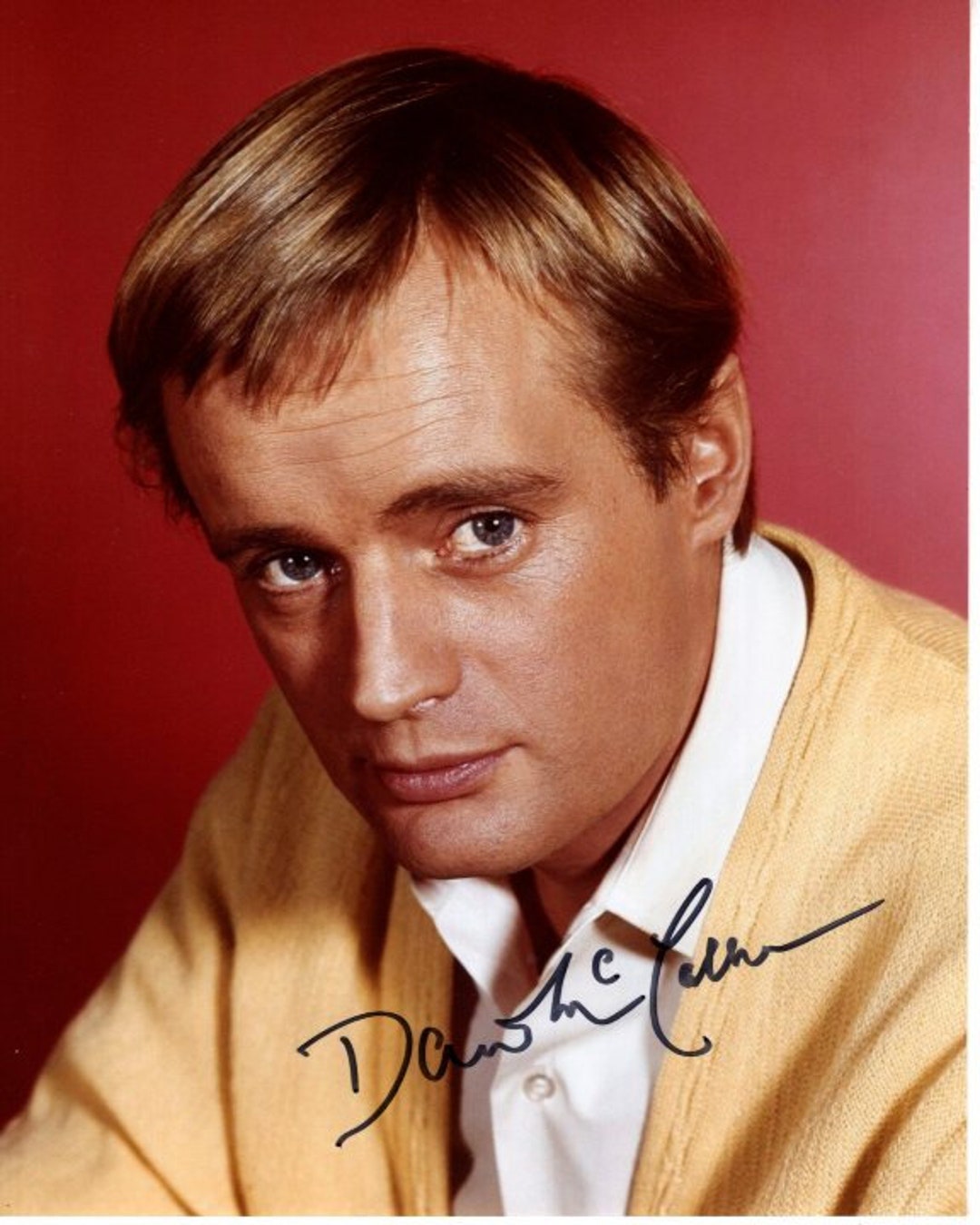 David Mccallum Signed Autographed 8x10 the Man From U.n.c.l.e. Illya