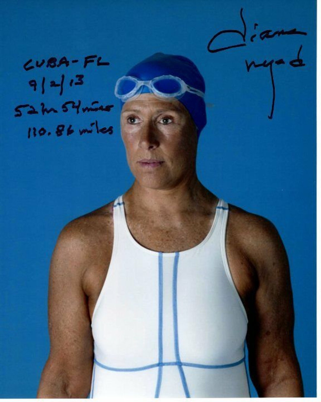 Diana Nyad Signed Autographed 8x10 Photo Great Content - Etsy