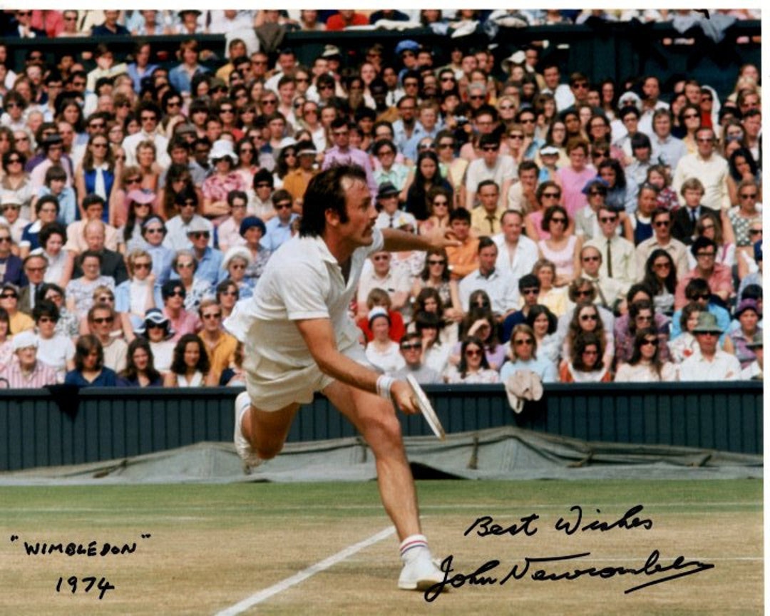 T R. Newcomb John Newcombe Signed Autographed 8x10 Wimbledon Tennis Photo - Etsy