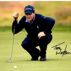 Tom Watson ondertekende gesigneerde 8x10 pga golffoto