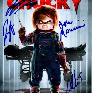 Ed Gale And Alex Vincent Autographed Child's Play Chucky Hockey Jersey JSA  - Got Memorabilia