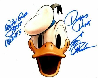 トニー・アンセルモのサイン入り8x10ドナルドダック写真 - ジョンへ