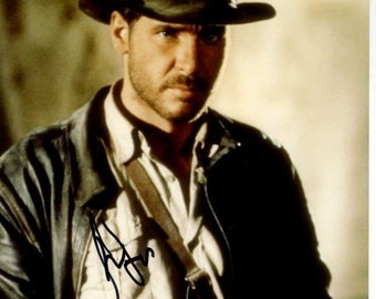 ハリソン・フォードのサイン入り8x10インディ・ジョーンズ写真 - Etsy 日本