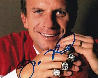 ジョー・モンタナのサイン入り 8x10 NFL サンフランシスコ 49ers 写真