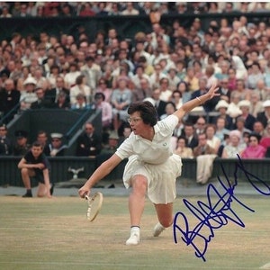 Billie Jean King signed autographed 8x10 Tennis photo