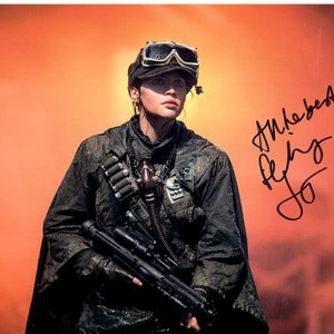 フェリシティ・ジョーンズ 証明書直筆サインフォトStar Wars ローグ・ワン フェリシティ・ジョーンズ 証明書直筆サインフォトStar Wars