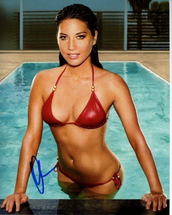 Olivia Munn Signed Autographed Sexy Bikini Photo - Etsy