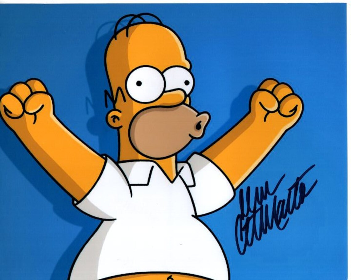 Dan Castellaneta Signed Autographed 8x10 the Simpsons Homer Photo ...