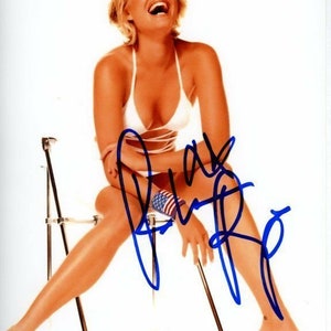 Rebecca romijn signed autographed sexy lingerie photo
