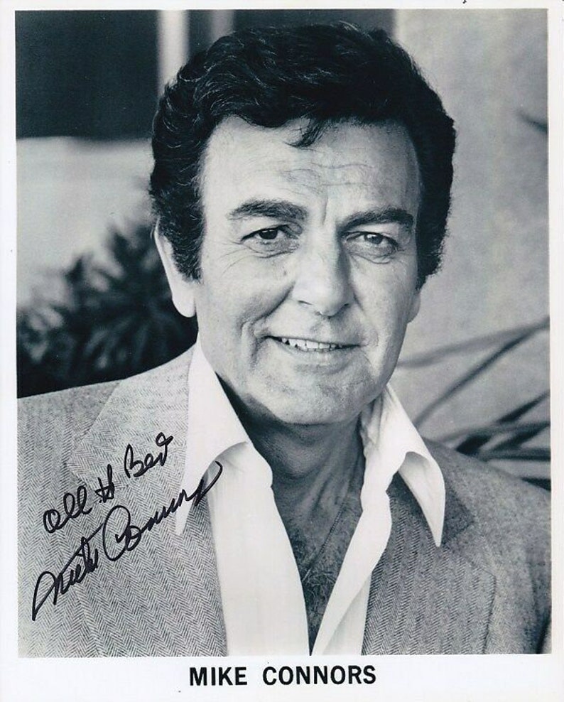 Mike Connors Signed Autographed 8x10 Photo - Etsy
