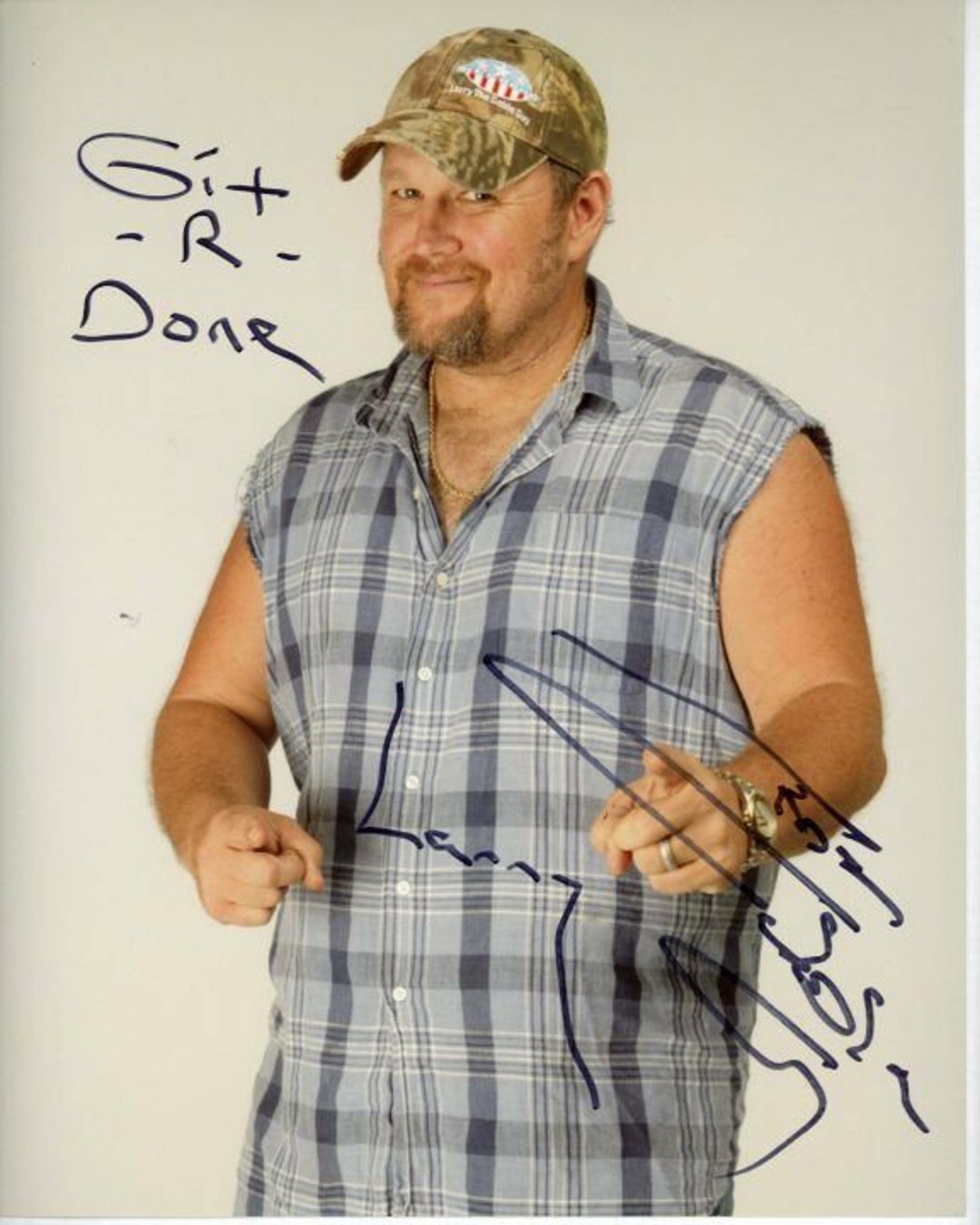 Larry the Cable Guy Signed Autographed Photo - Etsy