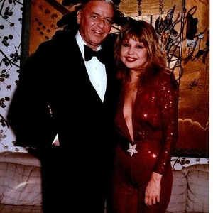 Pia zadora signed autographed w/ frank sinatra photo