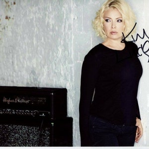 Kim Wilde ha firmato la foto autografata 8x10