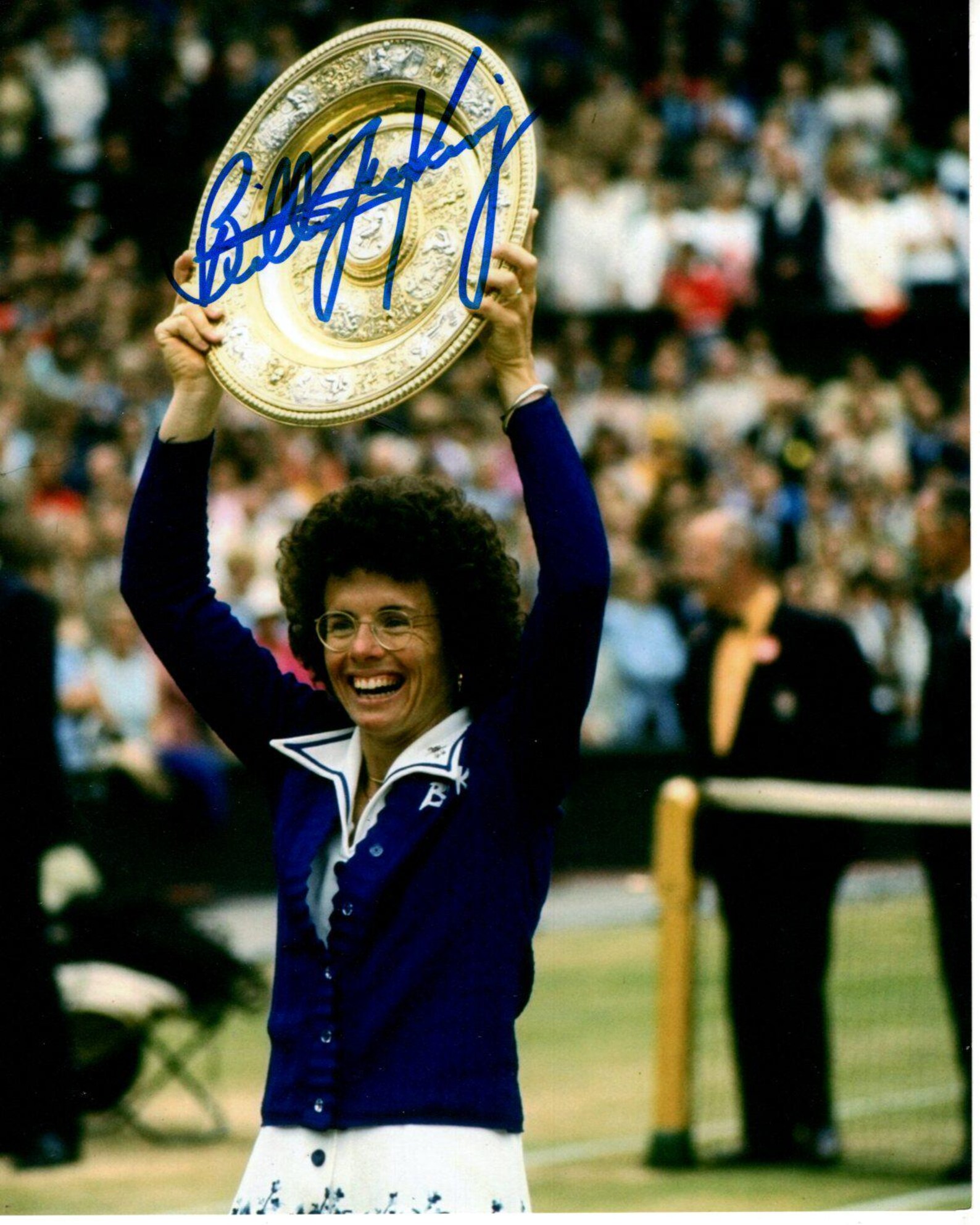 Billie Jean King Signed Autographed 8x10 Tennis Photo - Etsy
