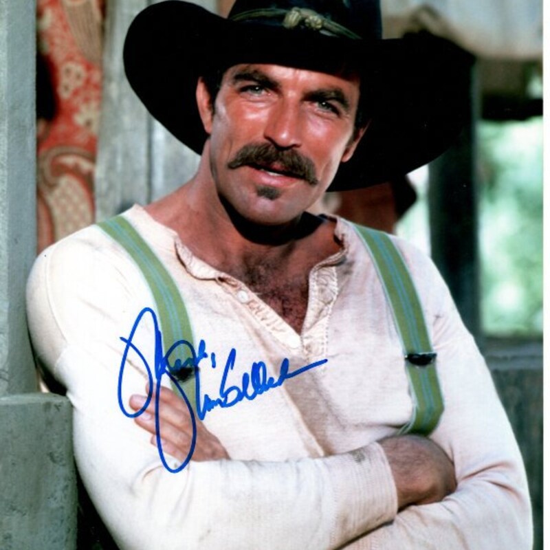 TOM SELLECK Signed Autographed Photo COA Hologram