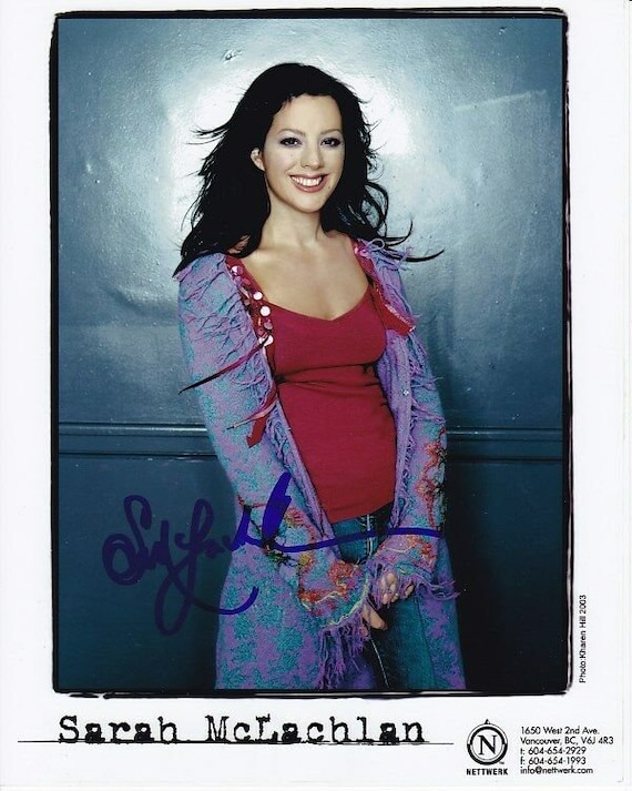 Sarah Mclachlan Signed Autographed 8x10 Photo - Etsy