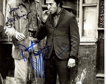 Dustin Hoffman & Jon Voight signed autographed 8x10 midnight cowboy photo