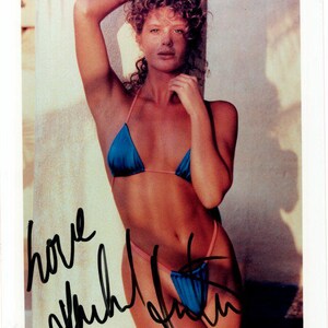 Rachel Hunter signed autographed 8x10 Sexy Bikini photo