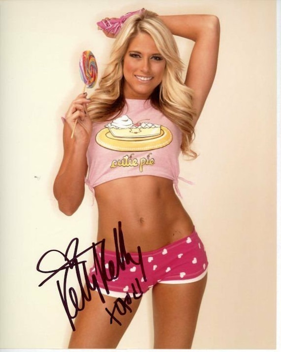 Kelly Kelly Barbie Blank Signed Autographed Wwe Cutie Pie Photo Etsy