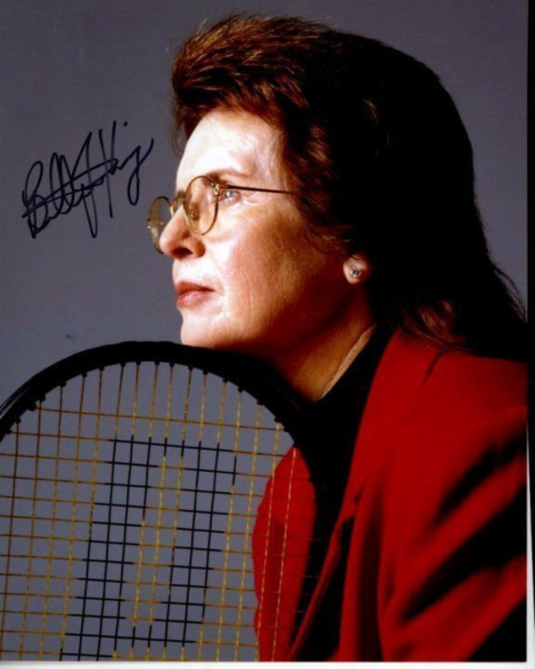 Billie Jean King Signed Autographed 8x10 Tennis Photo - Etsy
