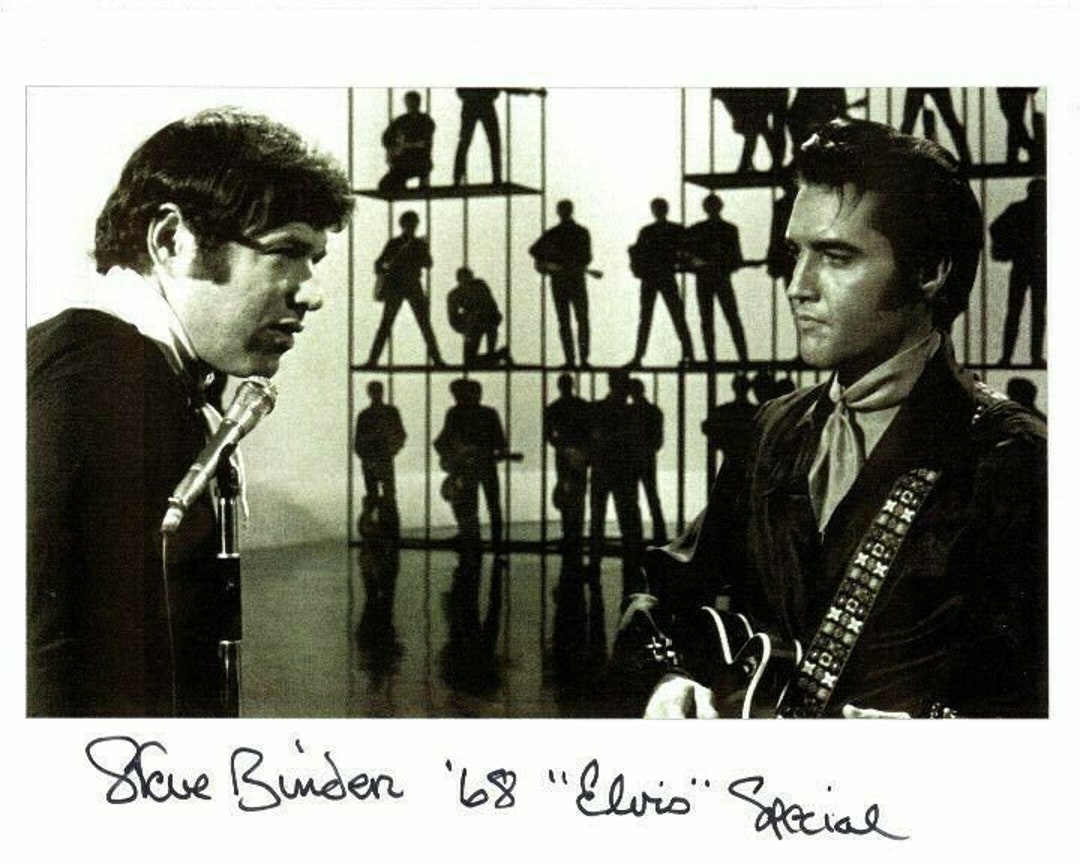 Steve Binder Signed Autographed W/ Elvis Presley Photo Etsy