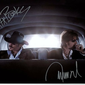 Brooks & Dunn hanno firmato una foto 8x10 autografata (kix e ronnie)