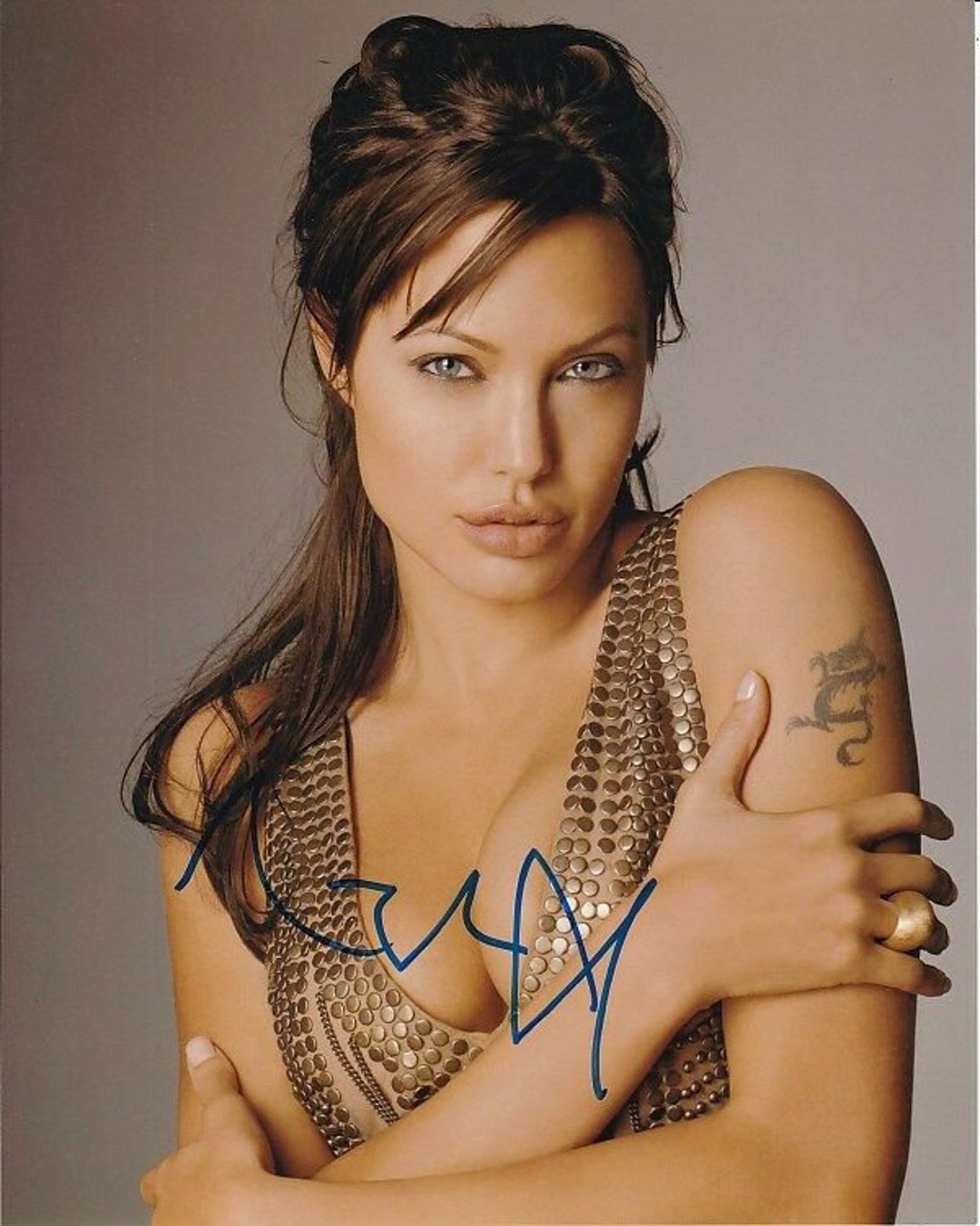 ハリウッド女優　証明書付　アンジェリーナ・ジョリー 直筆サイン入り８X10フォト アンジェリーナ・ジョリーのサイン入り8x10写真 - Etsy 日本