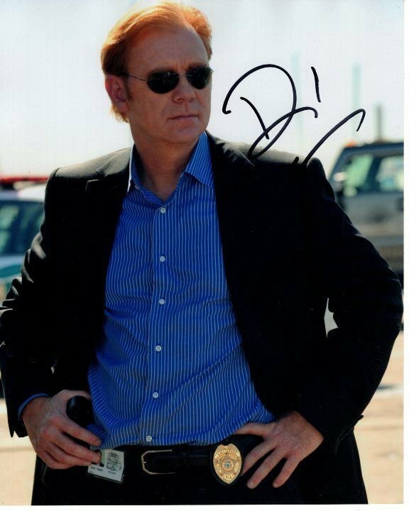 デビッド・カルーソのサイン入り 8x10 CSI:マイアミ ホレイショ