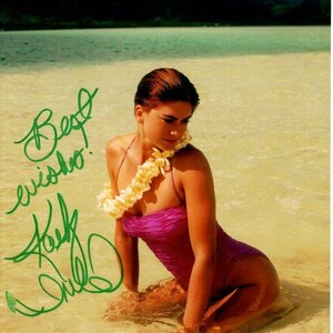 Kathy Ireland signed autographed 8x10 sexy bathing suit photo