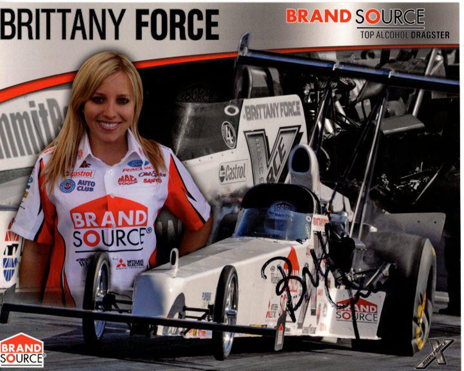 Brittany Force Signed Autographed 8x10 Nhra Photo Bio Hero Card - Etsy