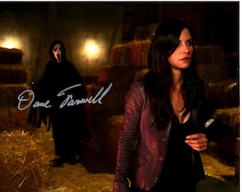 Dane Trawell signed autographed 8x10 Scream 3 Ghostface w/ Courteney Cox photo
