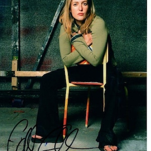 Gillian Anderson signed autographed 8x10 the x files dana scully photo